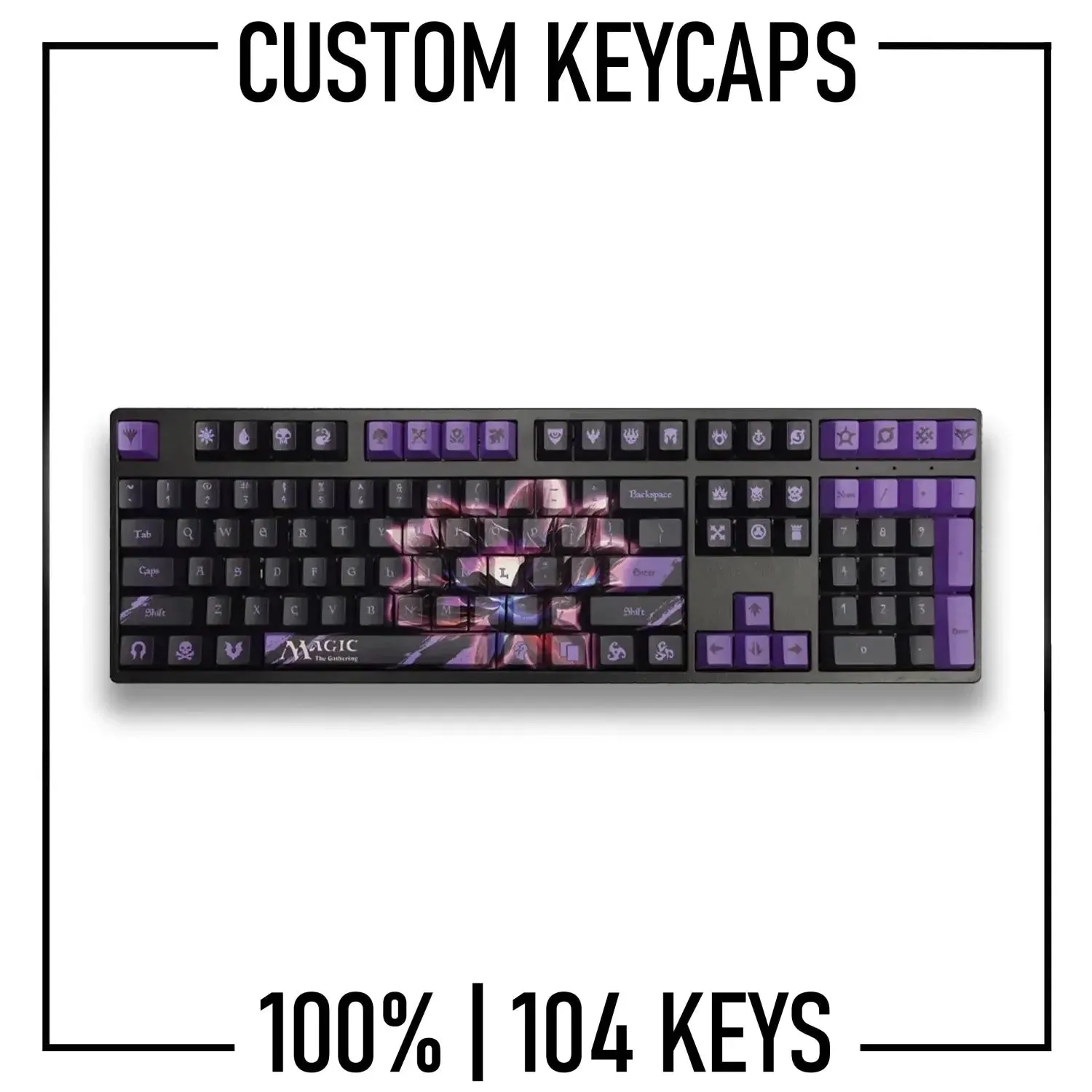 100% keyboard Custom Keycaps set ( ANSI | 108 Keys )