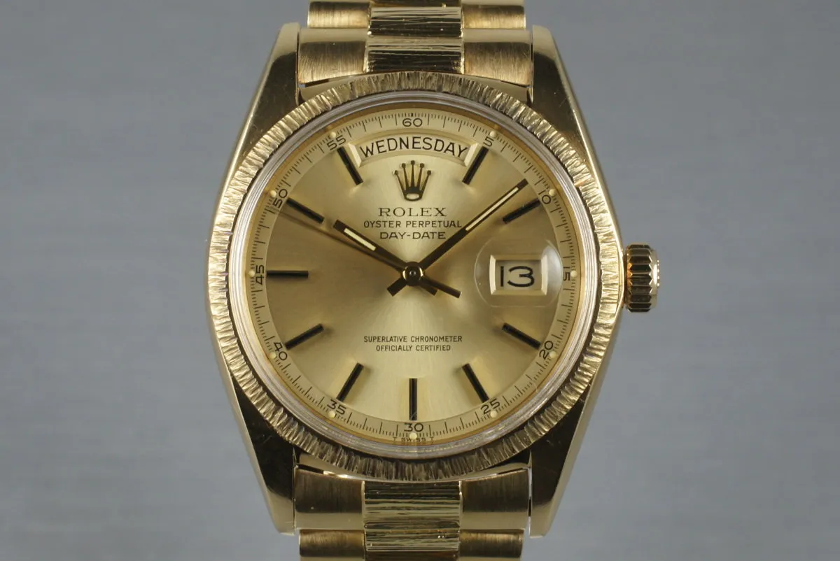 1967 Rolex YG Bark Day-Date 1807