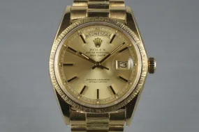 1967 Rolex YG Bark Day-Date 1807