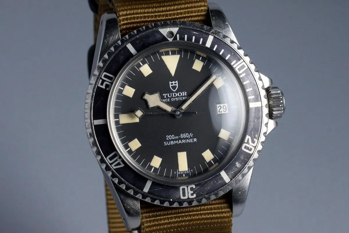 1977 Tudor Submariner 94110 Black Snowflake