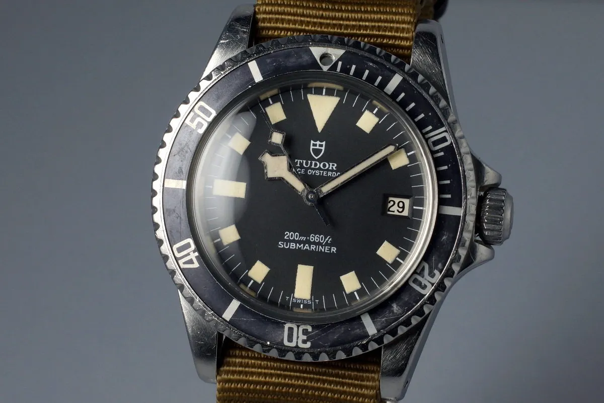 1977 Tudor Submariner 94110 Black Snowflake