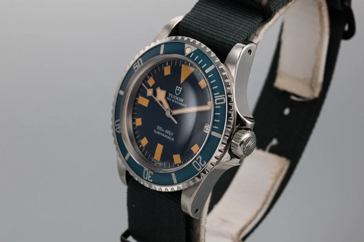 1978 Tudor Snowflake Submariner 94110 Blue Dial