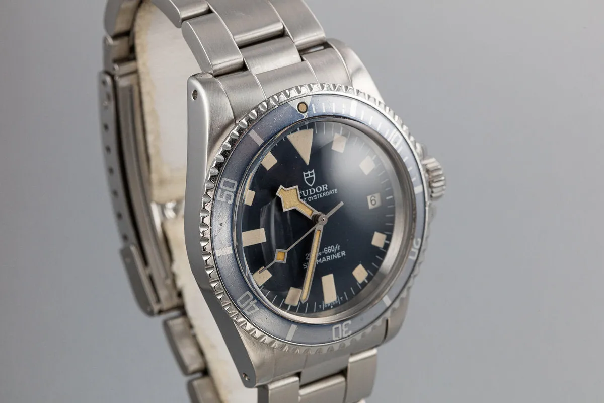 1979 Tudor Snowflake Submariner 94110 Blue Dial with Box and Papers