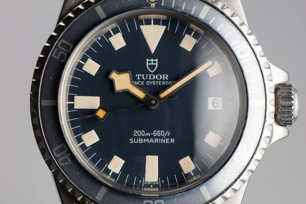 1979 Tudor Snowflake Submariner 94110 Blue Dial with Box and Papers