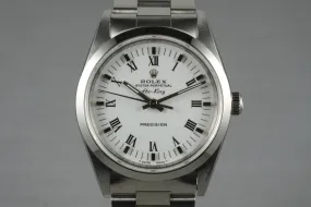 1995 Rolex Air-King 14010 White Roman Dial