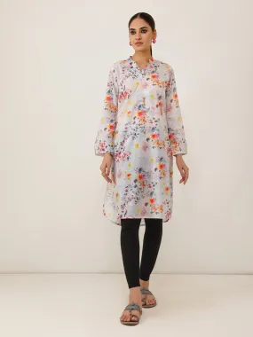 1pc Unstitched Digital Printed Lawn Slub Kurti