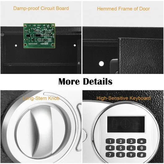 2-Layer Safe Deposit Box with Digital Keypad