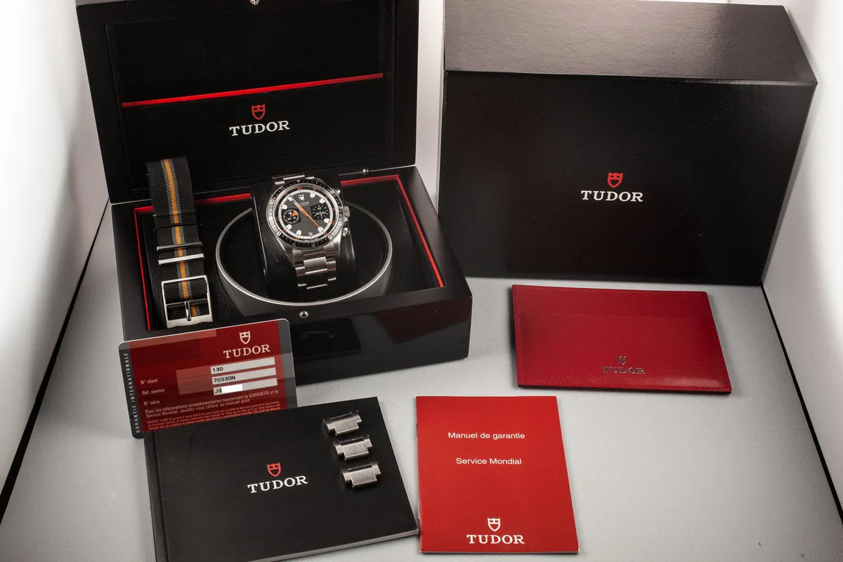 2010 Tudor Heritage Chrono 70330N with Box and Papers