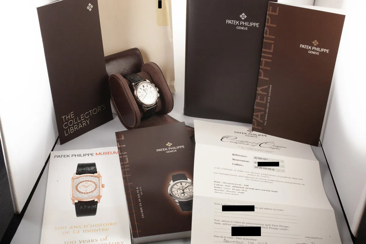 2013 Patek Philippe Perpetual Calendar 5270G.001 with Box and Papers