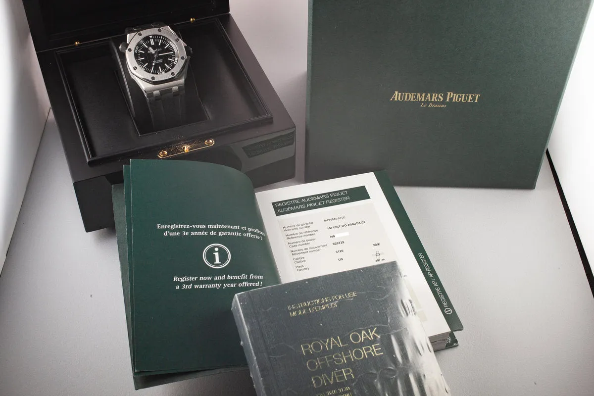 2015 Audemars Piguet Royal Oak Offshore Diver 15710ST with Box and Papers