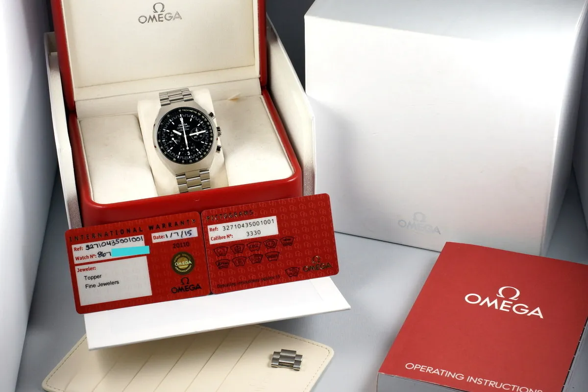 2015 Omega Speedmaster Mark II 327.10.43.50.01.001 with Box and Papers