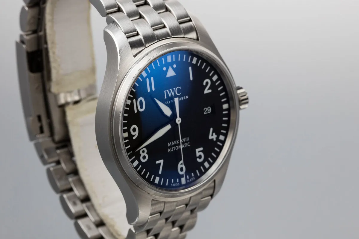 2016 IWC Pilot's Watch XVIII IW327011 With Box and Papers