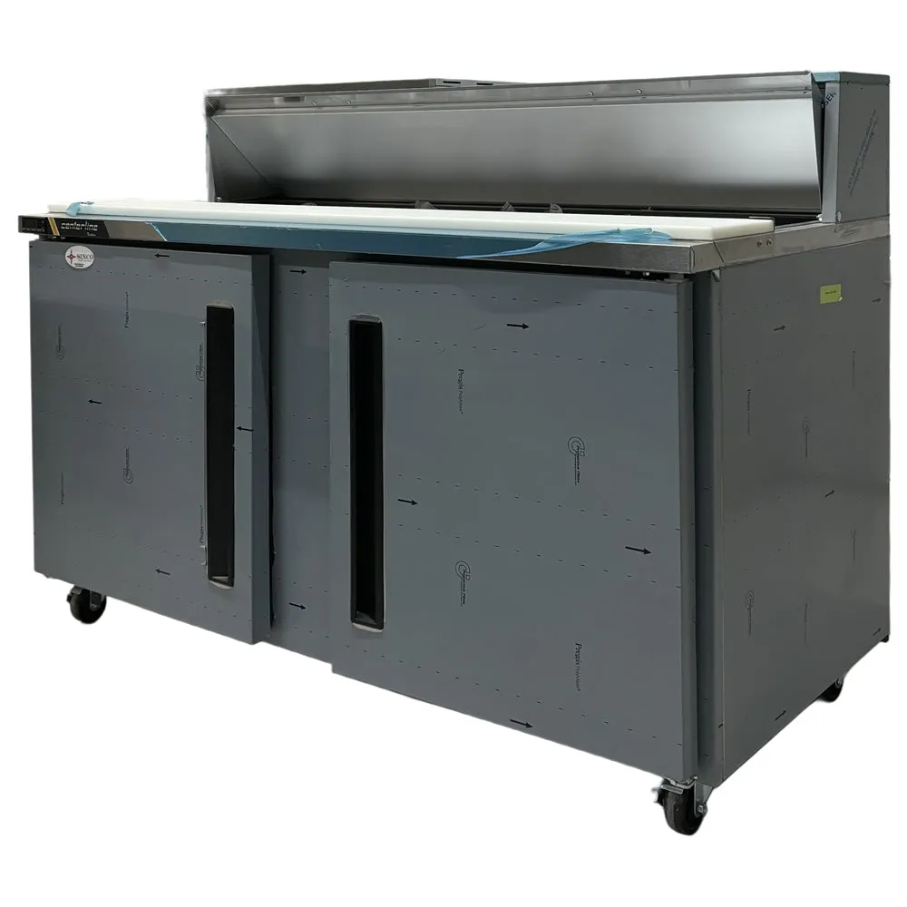 60'' Centerline by Traulsen 2 Door Refrigerated Sandwich/Salad Prep Table CLPT-6016-SD-LR