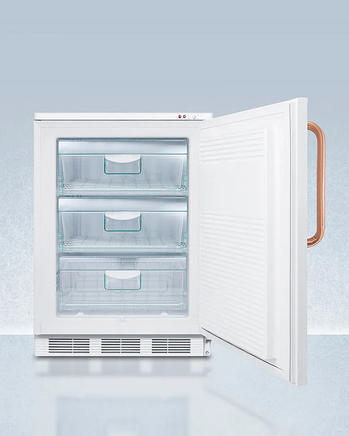 Accucold 24" Wide All-Freezer with Antimicrobial Pure Copper Handle