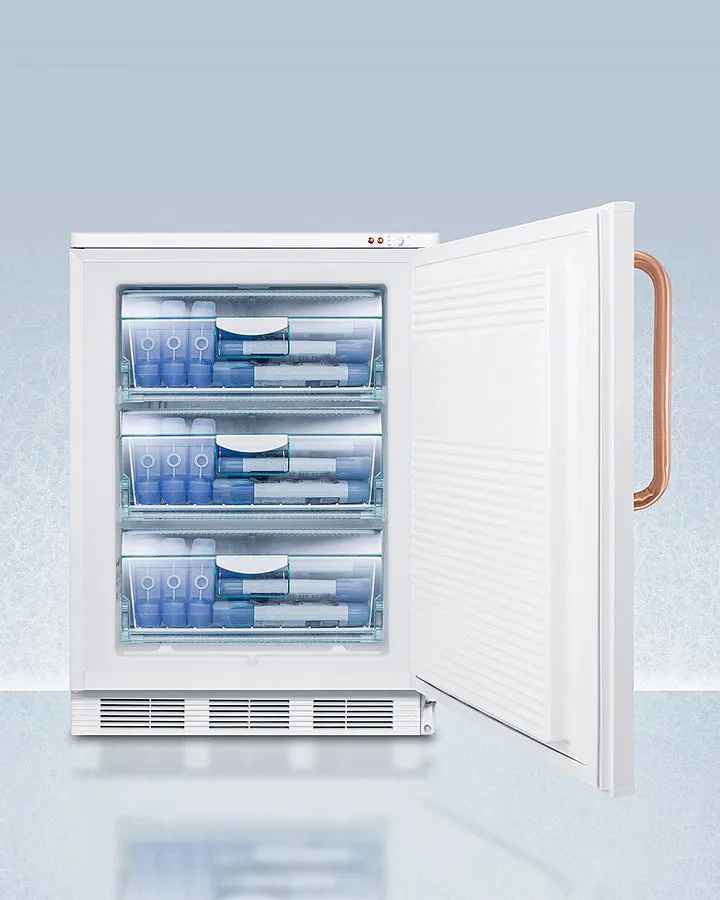 Accucold 24" Wide All-Freezer with Antimicrobial Pure Copper Handle