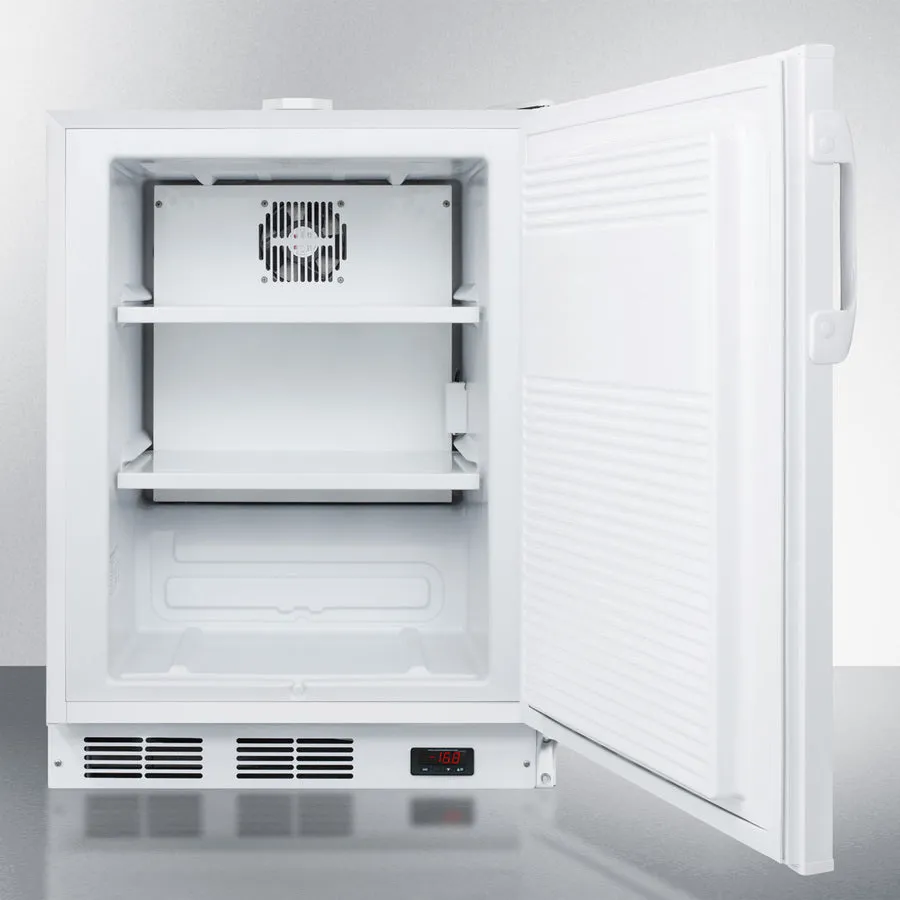 Accucold 24" Wide Built-In All-Freezer, ADA Compliant (White Exterior)