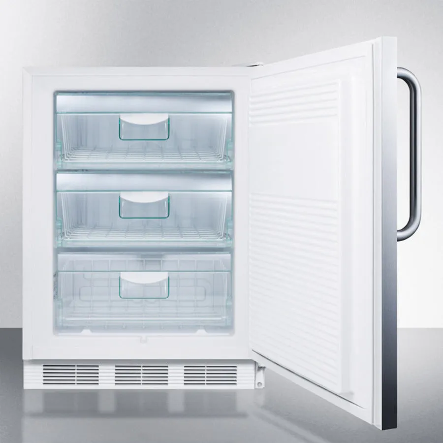 Accucold 24" Wide Built-In All-Freezer in Stainless Steel