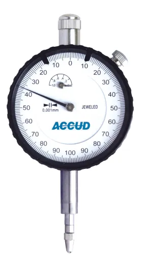 ACCUD DIAL INDICATOR WITH CALIBRATION CERTIFIC AC222-010-12Q