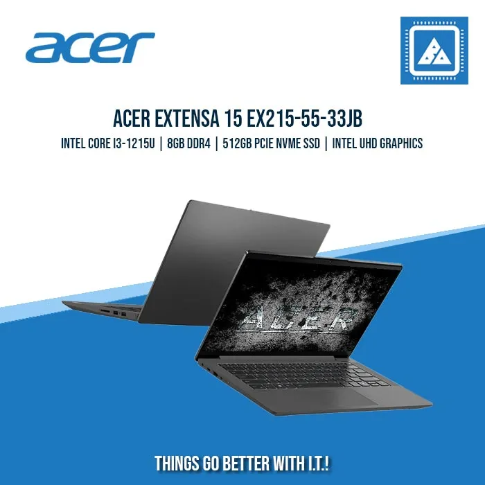 ACER EXTENSA 15 EX215-55-33JB i3-1215U/8GB/512GB NVME | BEST FOR STUDENTS AND FREELANCERS LAPTOP