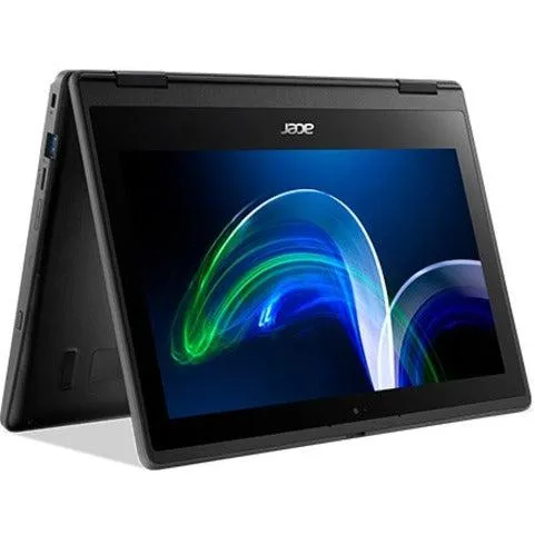 Acer Travelmate Spin B3 Tmb311Rn-32-C6Zx Hybrid (2-In-1) 29.5 Cm (11.6") Touchscreen Hd Intel® Celeron® N 4 Gb Ddr4-Sdram 128 Gb Flash Wi-Fi 6 (802.11Ax) Windows 10 Pro Black