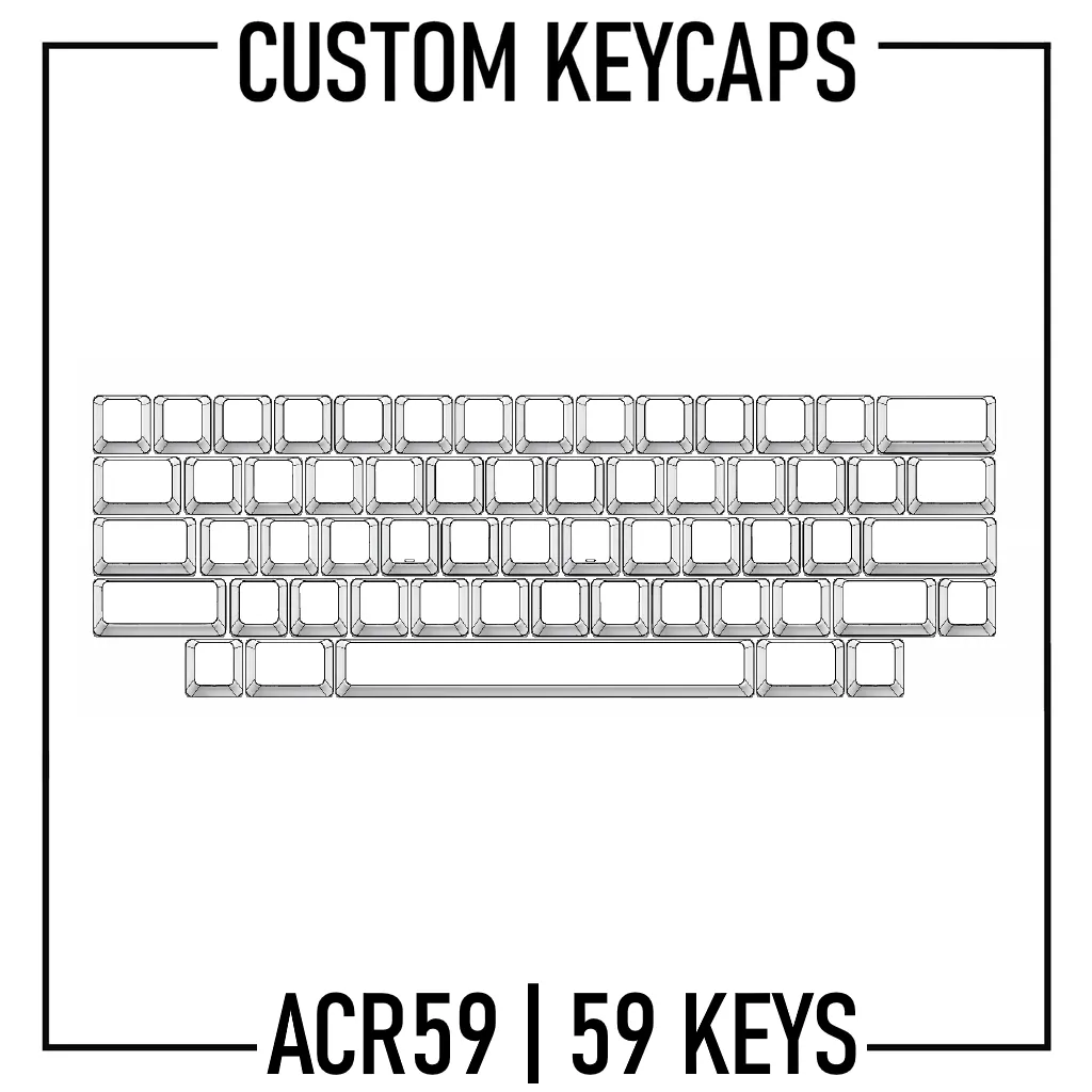 ACR59 60% Keyboard Custom Keycaps ( ANSI | 59 Keys )