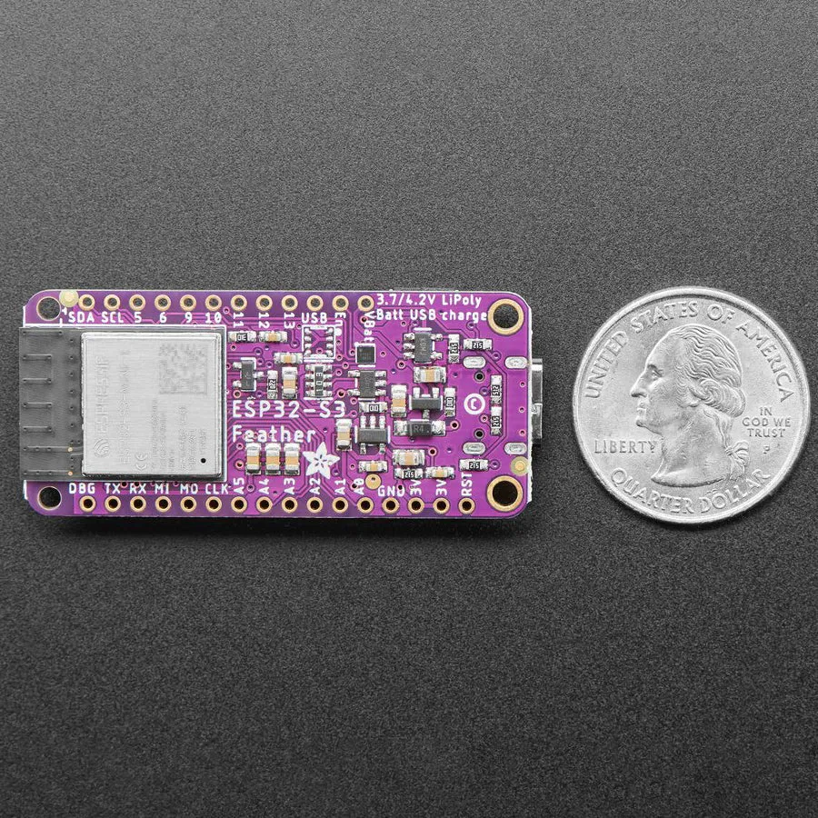 Adafruit ESP32-S3 TFT Feather (4MB Flash/2MB PSRAM)