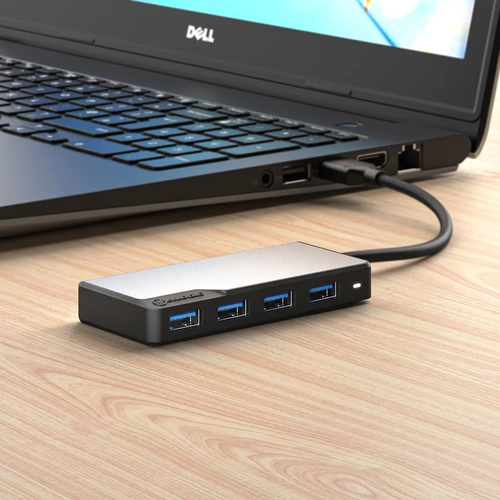 ALOGIC USB-A Fusion Swift 4 Port Hub (Space Grey)