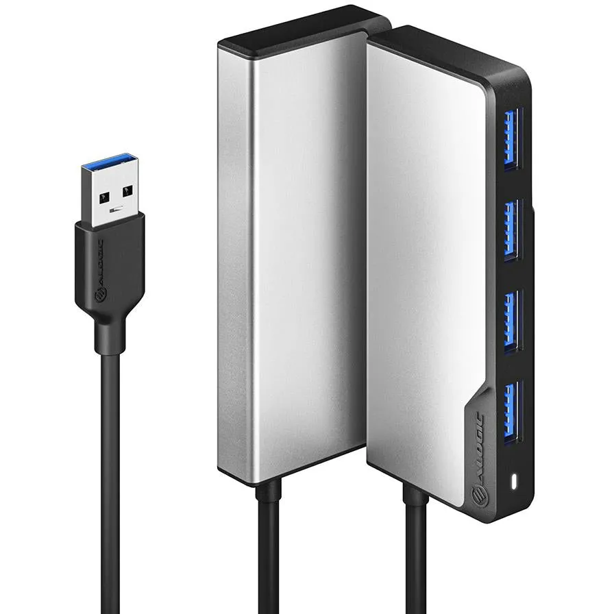 ALOGIC USB-A Fusion Swift 4 Port Hub (Space Grey)