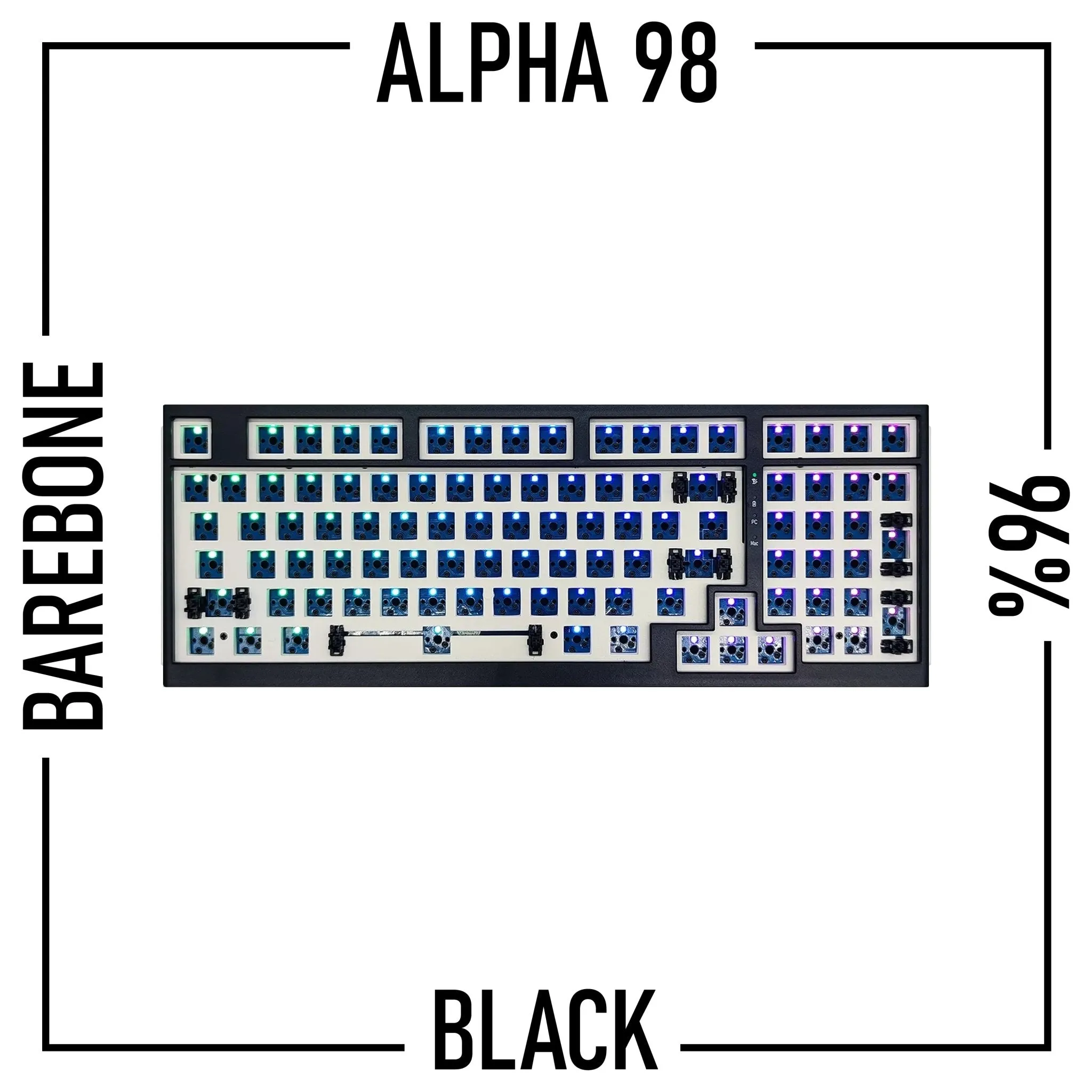 Alpha 98 - 96% Wireless Mechanical Keyboard Barebone Kit