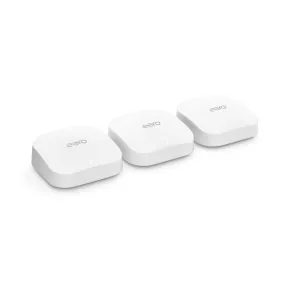 Amazon eero Pro 6E mesh wifi router (newest model) - 2.5 Gbps Ethernet, Coverage up to 6,000 sq. ft., Connect 100  devices, 3-Pack