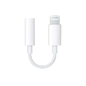 Apple Lightning to 3.5 mm Headphone Jack Adapter -White