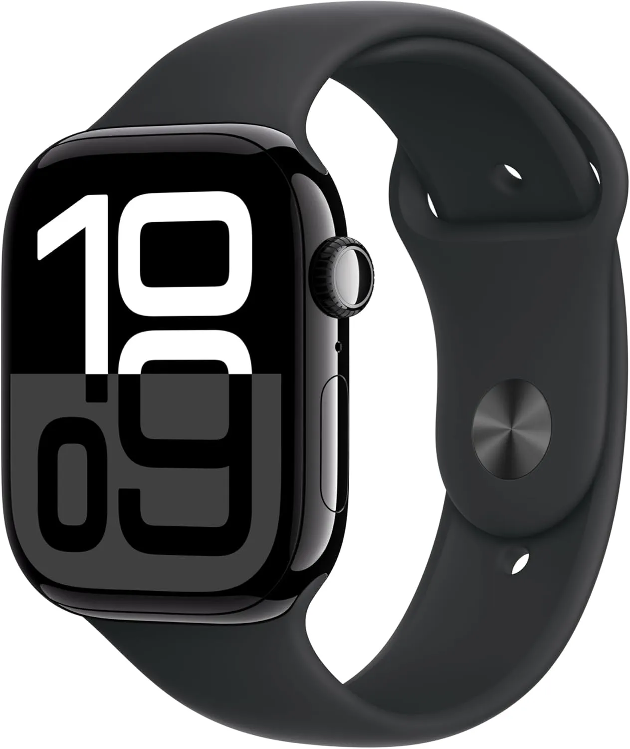 Apple Watch Series 10 GPS   Cellular 46mm - Jet Black Aluminium Case, Black Sport Band (M/L), Fitness Tracker, ECG, Always-On Display, Water Resistant