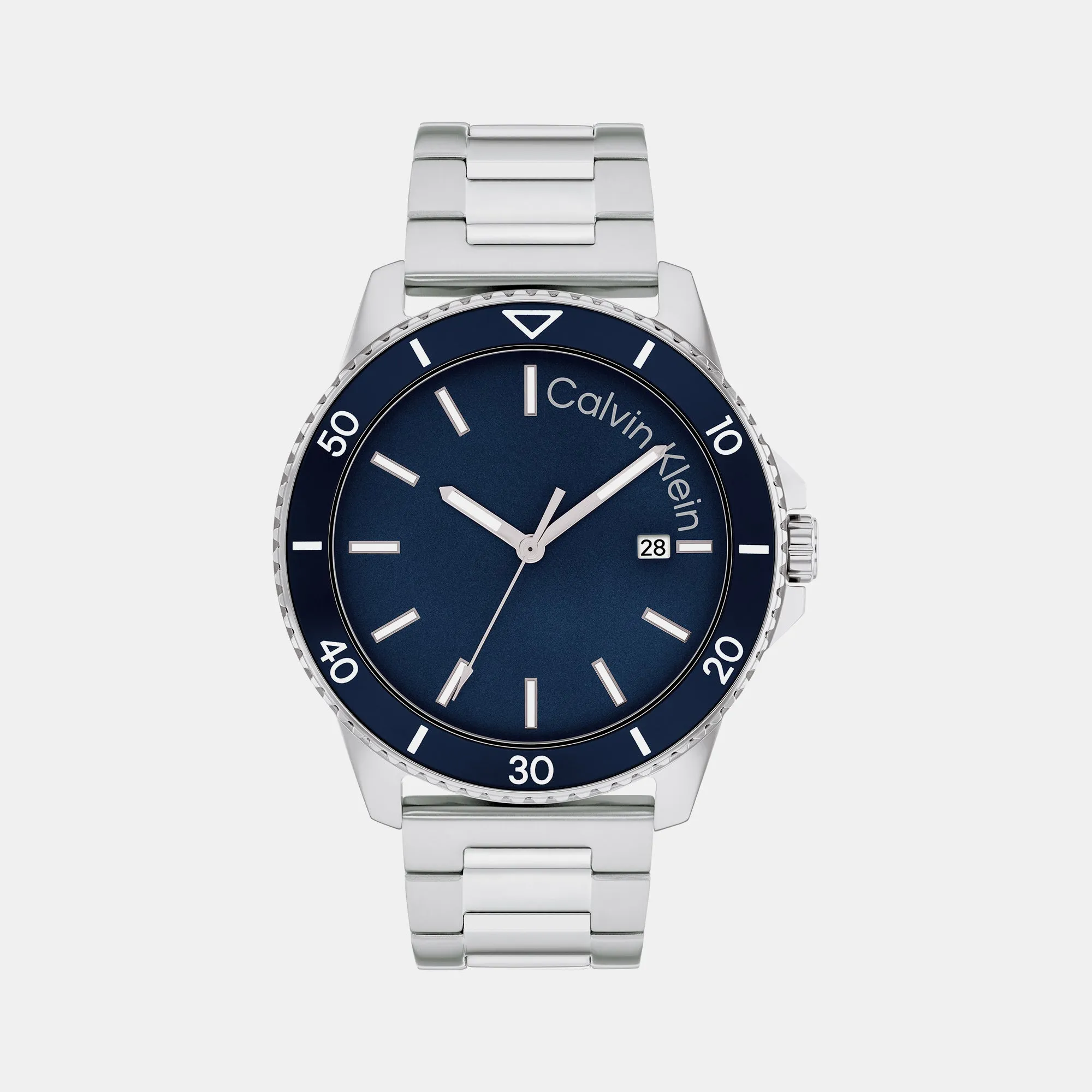 Aqueous Men Blue Analog Stainless Steel Watch 25200385