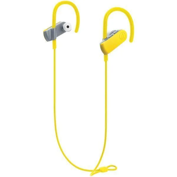 Audio-Technica 4961310142896 SonicSport ATH-SPORT50BT In-Ear Bluetooth Headphones with Microphone (Yellow)