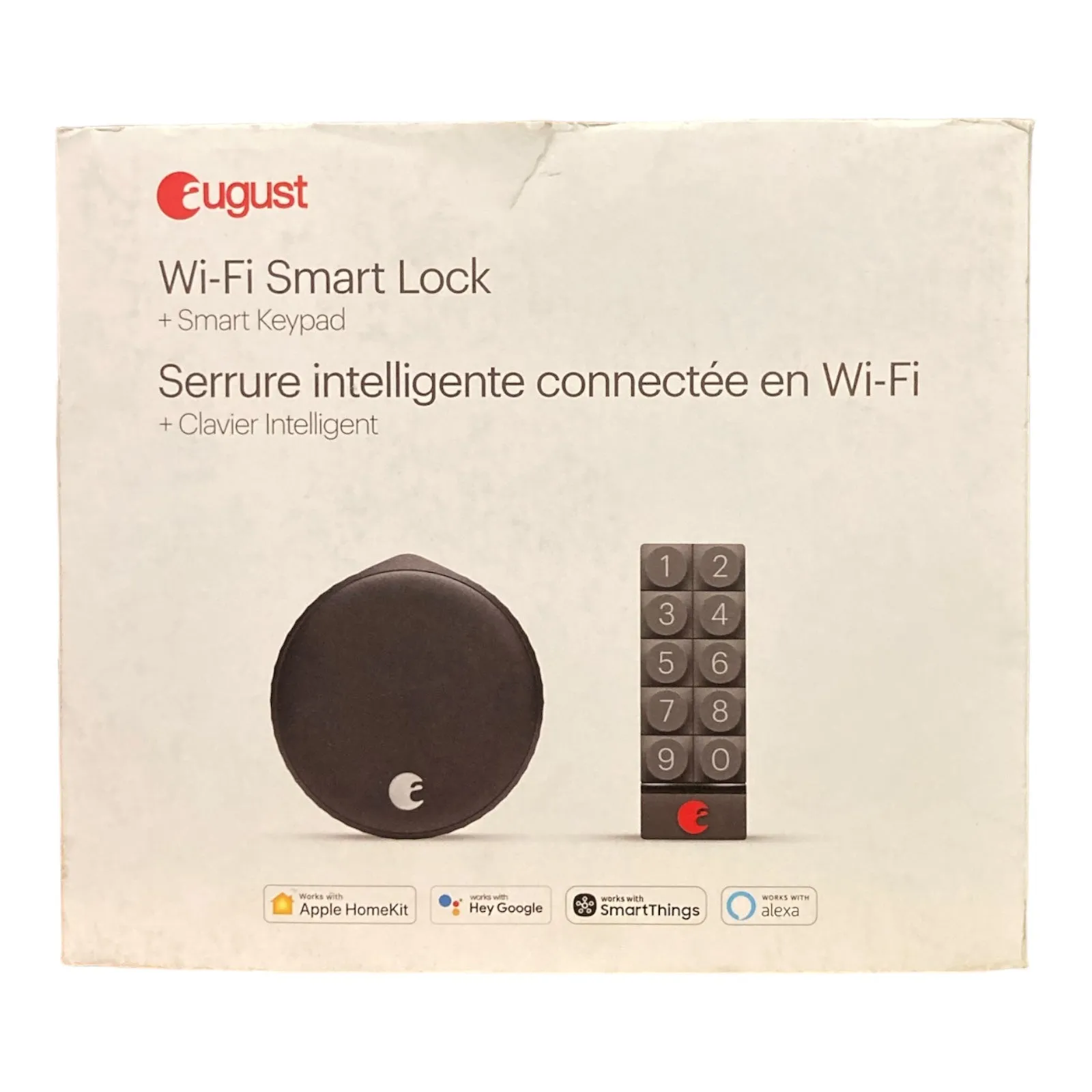 August Wi-Fi Smart Lock   Smart Keypad - Matte Black