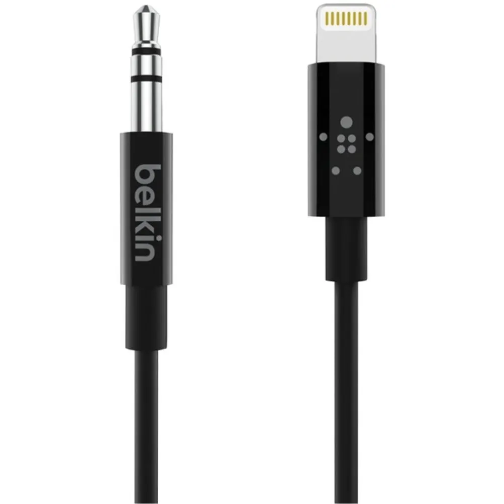 Belkin AV10172bt03-BLK 3.5mm to Lightning Audio Cable (3ft)