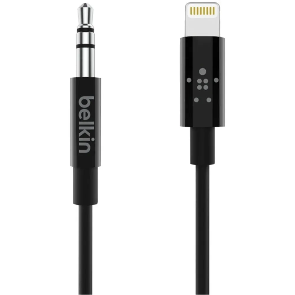 Belkin AV10172bt06-BLK 3.5mm to Lightning Audio Cable (6ft)