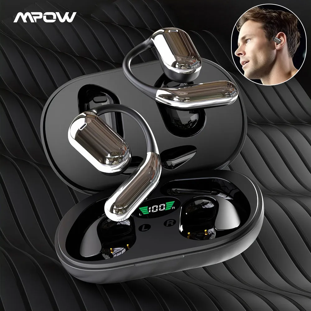 Black Q16 OWS open-ear earphones touch-control non-in-ear sports headphones