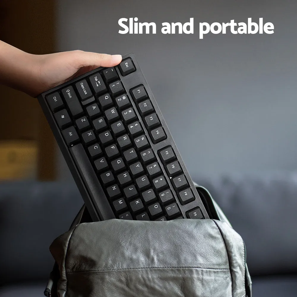 Bluetooth Wireless Keyboard & Mouse Combo - 104 Keys, Black