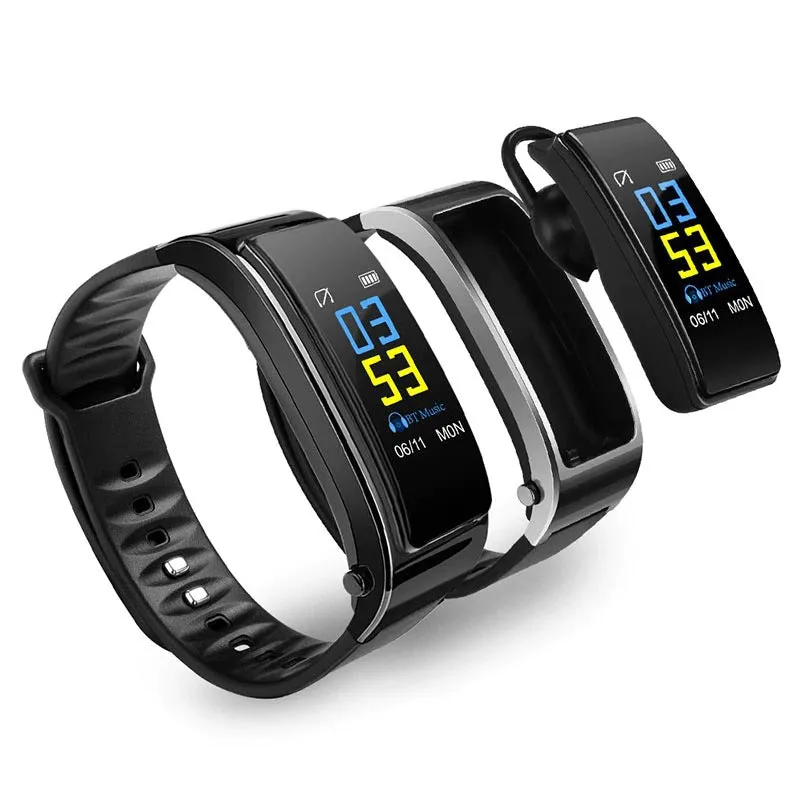 BLXCK NORWAY™ 2-in-1 Smart  Watch Bracelet With Bluetooth Earphones