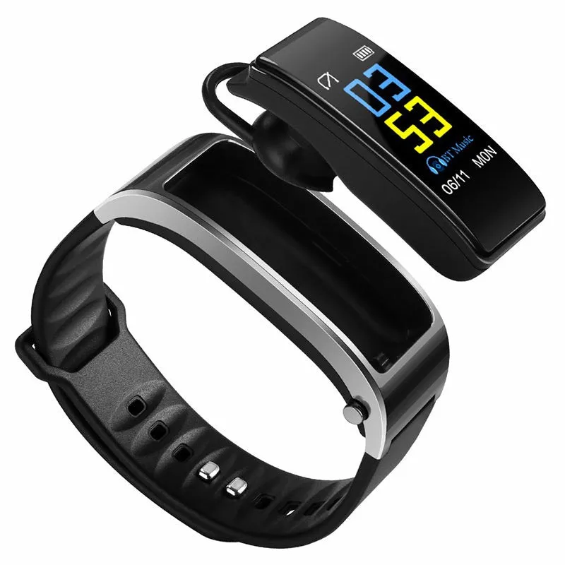 BLXCK NORWAY™ 2-in-1 Smart  Watch Bracelet With Bluetooth Earphones