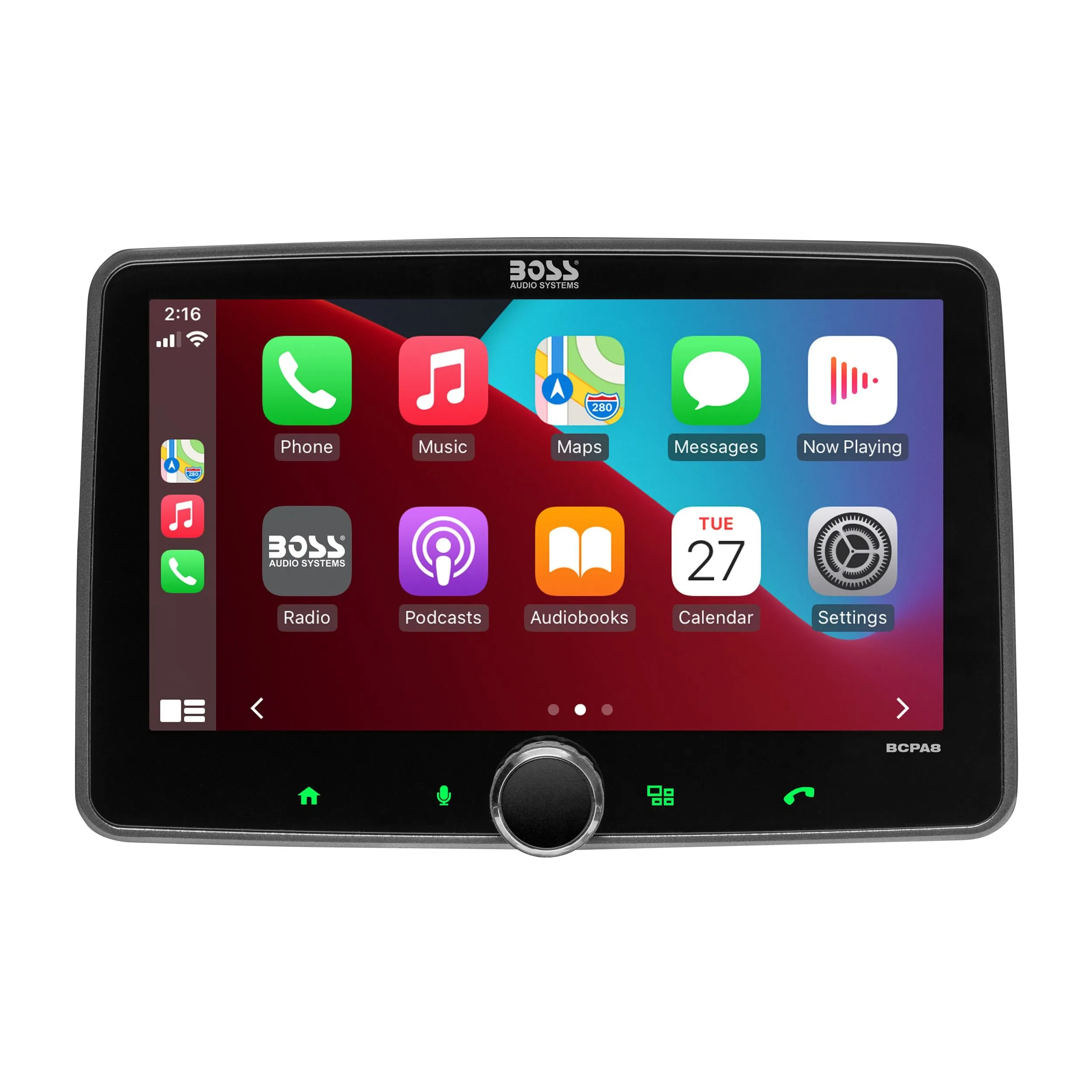 Boss BCPA8 - Single-DIN Apple Carplay & Android Auto 8" Touchscreen BT