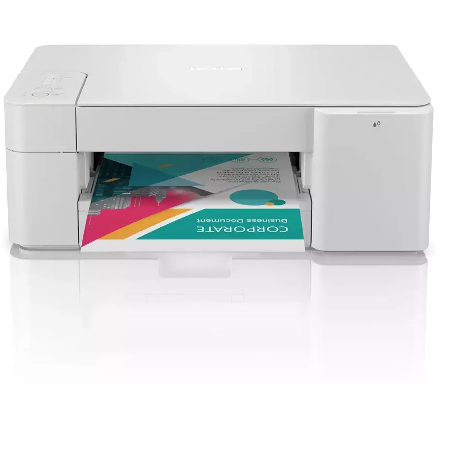 Brother Compact 3-in-1 Mobile Managed Colour Inkjet Printer - White | DCPJ1200W