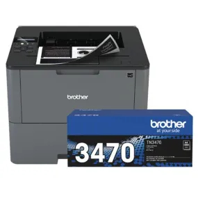 Brother HL-L6200DW Mono Wireless Laser Printer with TN-3470 Toner Bundle