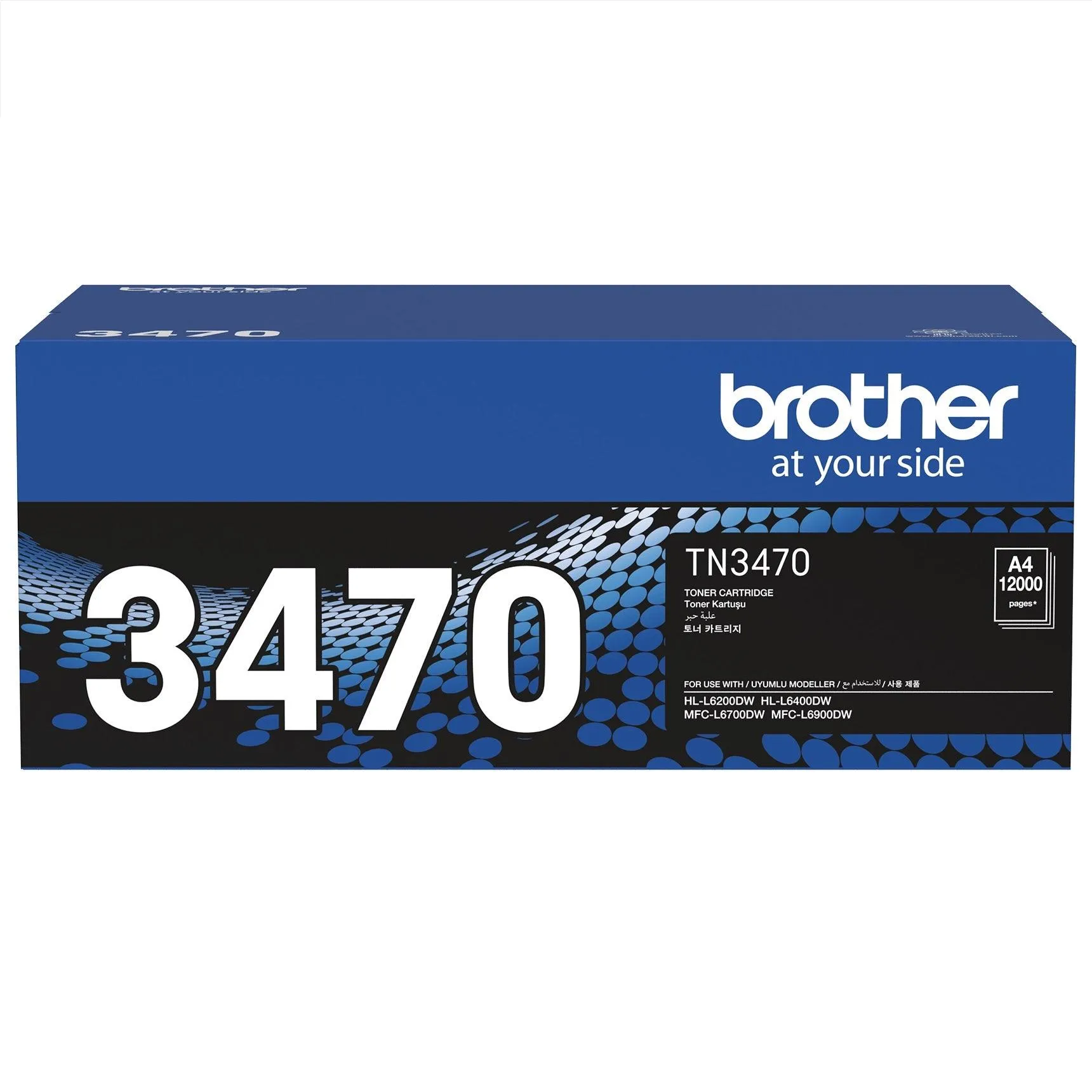 Brother HL-L6200DW Mono Wireless Laser Printer with TN-3470 Toner Bundle