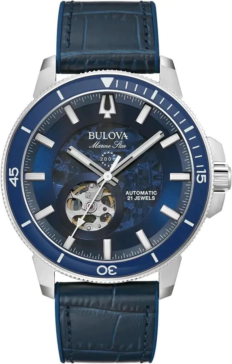 Bulova Men's Marine Star Automatic Watch, Blue