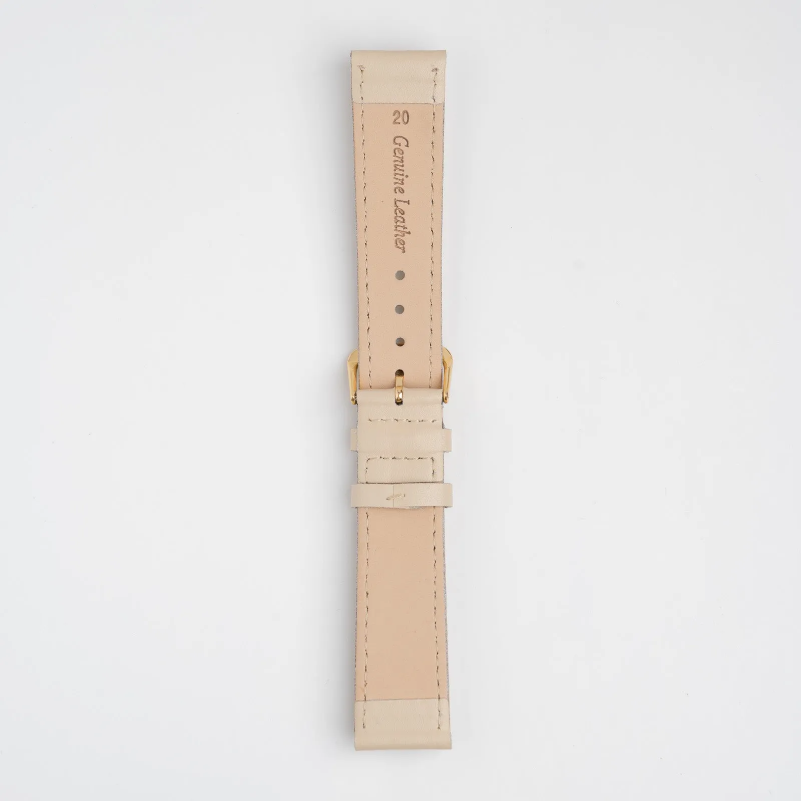 Calf Value Cream Watch Strap