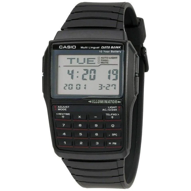 Casio DBC-32-1A Black Calculator Watch for Men and Women