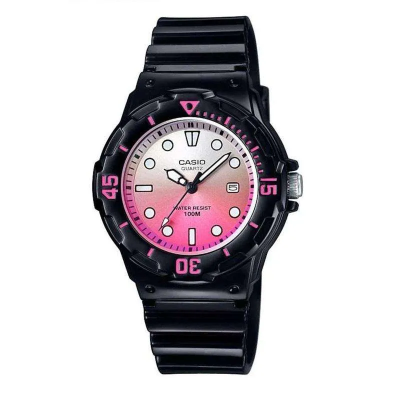 Casio LRW-200H-4EVDR Black Resin Strap Watch for Women