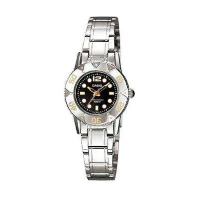 Casio LTD-2001D-1AVDF Silver Stainless Steel Strap Watch for Women